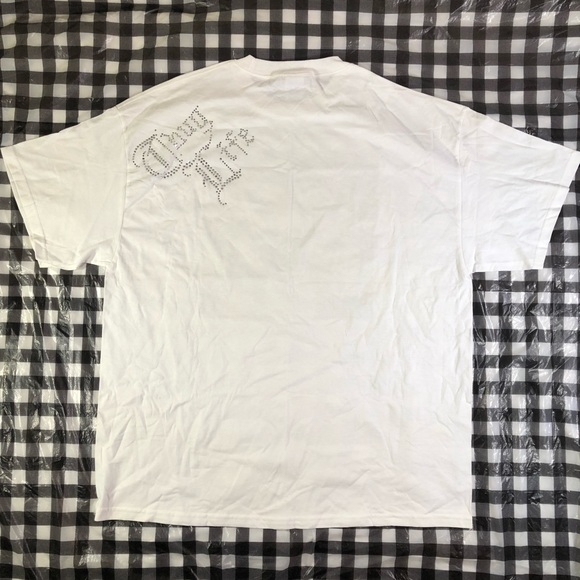 Tupac 2pac Official Thug Life Rhinestones T Shirt - Picture 2 of 8